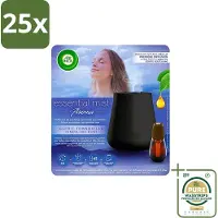 Air Wick 25 x Essential Mist - Automatische Luchtverfrisser Kit - Innerlijke Rust - Eucalyptus & Lavendel - Grootverpakking - Luchtverfrisser - Aromatherapie - Eucalyptus - Lavendel - Rustgevende Geur