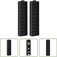 vidaXL Kledingorganisers hangend 2 st met 10 schappen stof