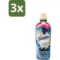 Soupline 3 x – Wasverzachter – Energie Jasmijn & Witte Bloemen – 950 ml - Wasverzachter - Jasmijn - Witte Bloemen - Fris - Energie