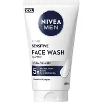 Nivea MEN Sensitive Face Wash XXL - Reinigingsgel Gezicht - Face Wash - Gezichtsreinigingsmiddel - Cleanser - Gevoelige huid - 150ml
