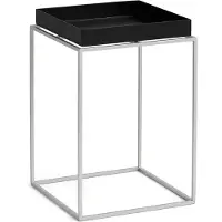 HAY Tray Coffee Table Salontafel Black | 30 x 30 cm High | Silicone Coated
