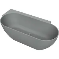 Arcqua Havana Back To Wall Ligbad Links 170x80 cm Mat Grijs