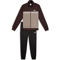 Puma Trainingspak chocoladebruin / grijs / wit