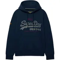 Superdry Sweatshirt 'Heritage' navy / stone grey / robijnrood