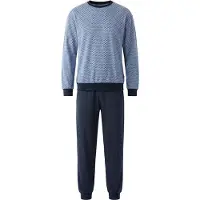 Hajo Klima-light heren pyjama blauw/marine | Maat 58