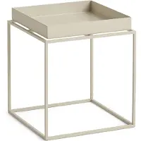 HAY Tray Coffee Table Salontafel Warm Beige | 30 x 30 cm | Powder Coated