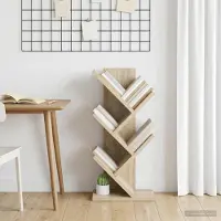 vidaXL Boom Boekenplank 4-Tier 30 x 18 x 60 cm Bewerkt hout