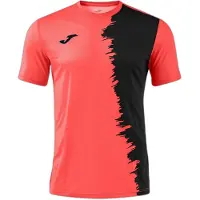 Joma Picasho Shirt Korte Mouw Heren - Coral Fluor / Zwart | Maat: 2XL