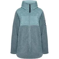 Didriksons Functionele fleece jas 'BIBI' cyaan blauw