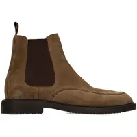 Manfield Taupe suède chelsea boots | Maat 43
