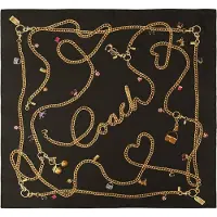 Coach Doek 'Charms' goud / zwart