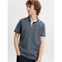 Jack & Jones Shirt 'JJEPaulos' marine / blauw gemêleerd / wit