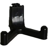 Lifetime wandhaken voor plastic tuinhuis, set van 6, zwart, 10x10 cm