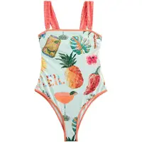 Next Badpak groen / oranje / rood