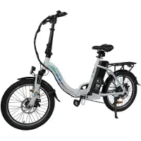 Shengmilo K7, opvouwbare elektrische stadsfiets voor volwassenen, 20 inch, met intelligent kleuren display, app-connectiviteit, mechanische schijfremmen, LED-verlichting, maximaal draagvermogen 150 kg