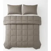 Primaviera Deluxe Lazy Dekbed zonder overtrek excl. kussensloop - Percale Katoen - Bruin - 200x220