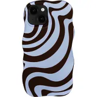 Selencia Vivid Wavy Backcover met MagSafe voor de Apple iPhone 14 / 13 - Dream Swirl Chocolate