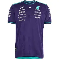 Adidas Functioneel shirt 'Mercedes - AMG Petronas Formula 1 Team Vanda Bloom' aqua / donkerlila / wit