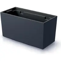 Prosperplast Urbi Case Collection 39.5x18.5x19.5 Cm Flowerpot Zilver