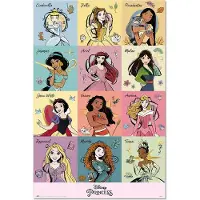 Grupo Erik Poster Disney - Princess Brush Strokes 61x91,5cm