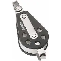 Barton Marine T2 Single Swivel Pulley With Becket Zilver 35 mm