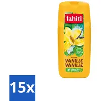 Tahiti 15 x – Douchegel – Vanille - 300 ml - Douchegel Vanille - Huidverzorging - Schuimende Douchegel - Voedende Douchegel - Shea Butter