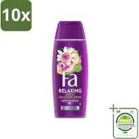 Fa 10 x – Douchegel – Mystic Moments Shea Butter & Passion Flower – 250 ml - Grootverpakking - Douchegel - Shea Butter - Passieflower - Hydraterende Douchegel - Luxe Douchegel