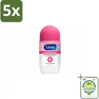 Sanex 5 x – Deodorant Roller – Dermo Care 48H Antiperspirant - 50 ml - Grootverpakking - Antiperspirant 48h - Roll-on Antiperspirant - Huidverzorging - Zweetvermindering - Geurvermindering