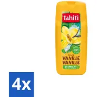 Tahiti 4 x – Douchegel – Vanille - 300 ml - Douchegel Vanille - Douchegel Voor Huidverzorging - Huidverzorgende Douchegel - Vanille Douchegel - Schuimende Douchegel