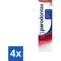 Parodontax 4 x – Tandpasta – Extra Fresh – 75 ml - Tandpasta Voor Bloedend Tandvlees - Gezond Tandvlees - Frisheid Mond - Tandpasta Met Fluoride - Tandpasta Voor Geïrriteerd Tandvlees