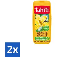 Tahiti 2 x – Douchegel – Vanille - 315 ml - Douchegel - Vanille - Huidverzorging - Sheabutter - Amandelolie
