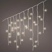 Lumineo IJspegelverlichting op batterijen 14 meter | Warm wit met Twinkle effect | 384 lampjes met timer |