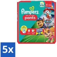 Pampers 5 x – Luierbroekjes – Baby Dry Pants Paw Patrol Maat 4 – 25 Luiers - Baby Luier - Luierbroek - Droge Luier - Luier Voor Baby - Luier Met Paw Patrol