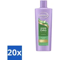 Andrélon 20 x – Shampoo – Iedere Dag – 400 ml - Iedere Dag Shampoo - Dagelijks Wassen - Haar Verzorging - Zonnebloemolie Shampoo - Milde Shampoo