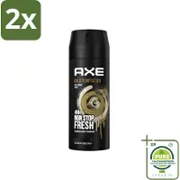 Axe - Deodorant Bodyspray - 48hrs Non Stop Fresh - Gold Temptation - Gold Amber - 150 ml - Voordeelverpakking - 2 stuks - gold temptation - Deodorant bodyspray