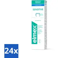 Elmex 24 x Tandpasta Sensitive Gentle White 75 ml - Tandpasta - Mondhygiëne - Tanden Witte - Tandvleesbescherming - Bacteriënverwijdering