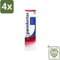 Parodontax – Tandpasta – Extra Fresh – 75 ml - Voordeelverpakking - 4 stuks - Frisheid mond - Tandpasta met fluoride