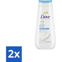 Dove 2 x – Douchegel – Advanced Care Gentle Scrub – 225 ml - Douchegel - Exfoliatie - Huidverzorging - Zachte Douchegel - Schuim