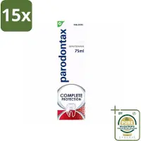 Parodontax 15 x – Complete Protection Whitening – Tandpasta tegen Bloedend Tandvlees – 75 ml - Grootverpakking - Gezond Tandvlees - Tandplak Verwijderen - Witte Tanden - Frisse Adem - Fluoride