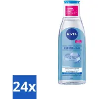 Nivea 24 x – Micellair Reinigingswater – Refreshing – 200 ml - Gezichtsreiniger - Micellair Water - Huid Reinigen - Make-up Verwijderen - Fris Resultaat