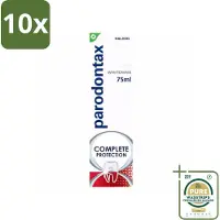 Parodontax 10 x – Complete Protection Whitening – Tandpasta tegen Bloedend Tandvlees – 75 ml - Grootverpakking - Gezond Tandvlees - Tandplak Verwijderen - Witte Tanden - Frisse Adem - Fluoride