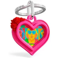 Metalmorphose Sleutelhanger Photo Frame Hart – Hartvormige Fotolijst Sleutelhanger – Persoonlijk Cadeau
