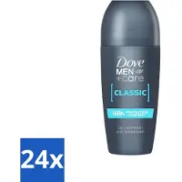 Dove 24 x Men+Care - Classic - Deodorant Roll-on - Anti-Transpirant - 50 ml - Antitranspirant - Deodorant - Roll-on - Men+Care - Mannelijke Huid