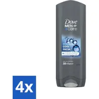 Dove 4 x Men+Care Douchegel - Cool Fresh - Douchegel - Verzorging Mannen - Hydraterende Douchegel - Men+care - Micromoisture