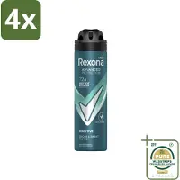 Rexona Men - Deodorant Spray - Sensitive - Zachte Bescherming - 150 ml - Voordeelverpakking - 4 stuks - Gevoelige huid - Langdurige bescherming