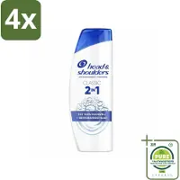 Head & shoulders – 2-in-1 – Classic – 625 ml - Voordeelverpakking - 4 stuks - Anti-roos shampoo - 2-in-1 shampoo