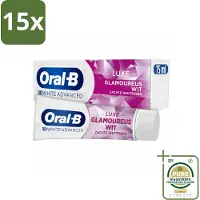 Oral-B 15 x - 3D White Advanced – Tandpasta – Luxe – Glamorous White – 75 ml - Grootverpakking - Koffiezetapparaat