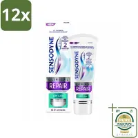 Sensodyne - Tandpasta - Clinical Repair - Deep Clean - Grondige Reiniging - 75 ml - Voordeelverpakking - 12 stuks - - Tandenpoetsen