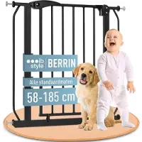Ib style Berrin Traphekje - Zonder Boren - Klembevestiging - 105-115 cm - Zwart