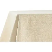 Famanu – Waterafstotend tafelkleed met linnenlook, vlekbescherming, wasbaar, 90 x 90 cm, natuurlijk beige